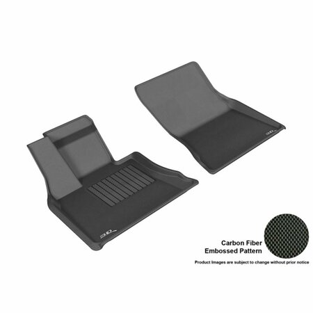 STRIKE3 3D Maxpider Front Row Custom Fit Kagu Black Floor Mat for 2014-2016 BMW X5 F15 Models - Black ST3851928